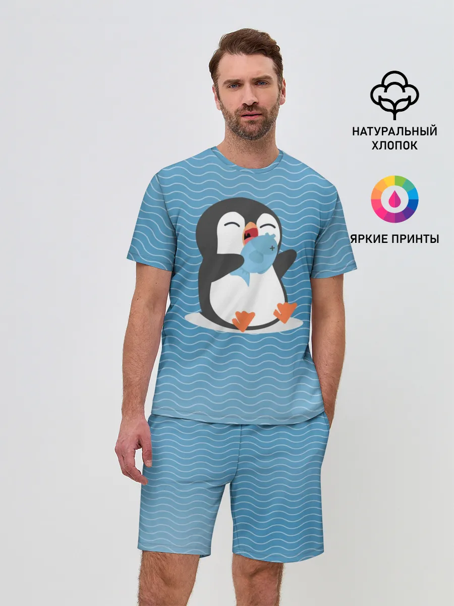 Мужской костюм с шортами / Пингвин
