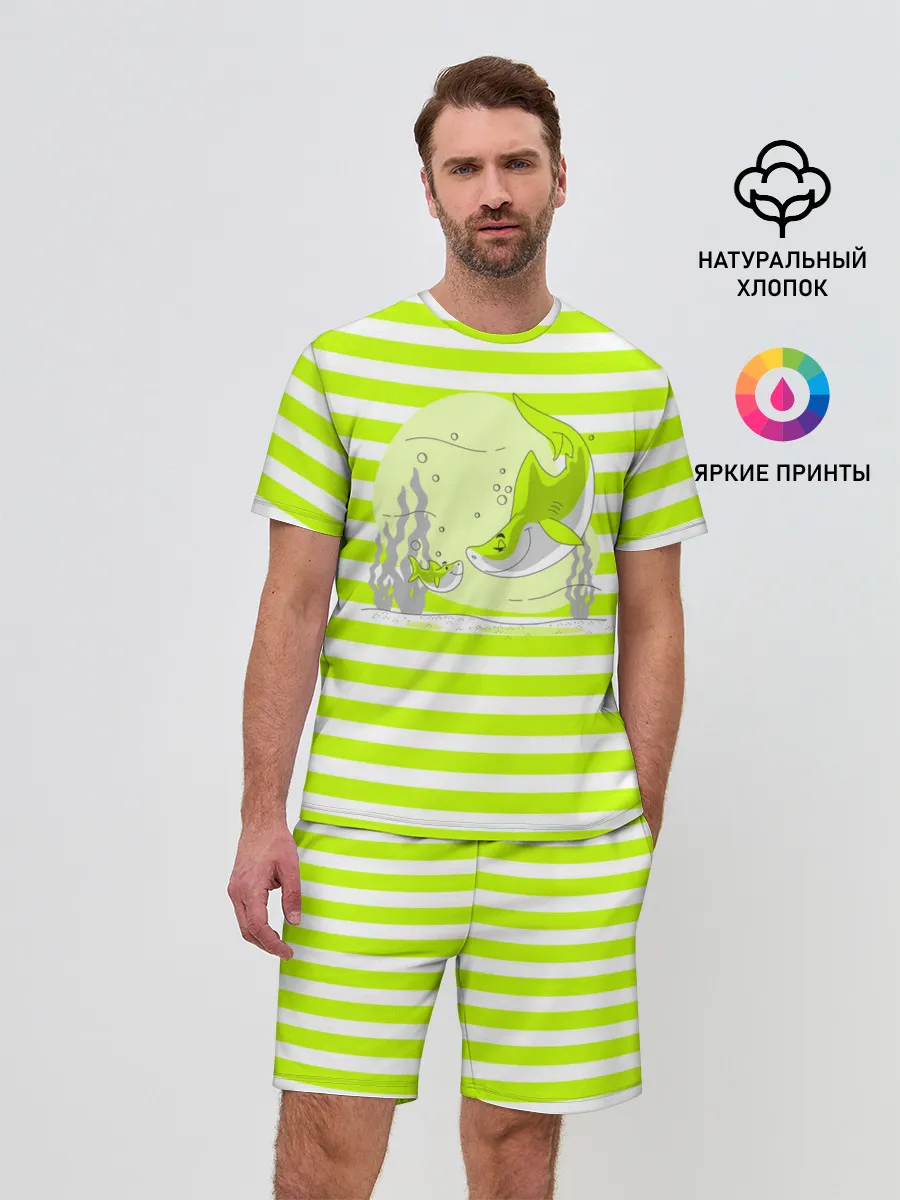 Мужской костюм с шортами / Акула