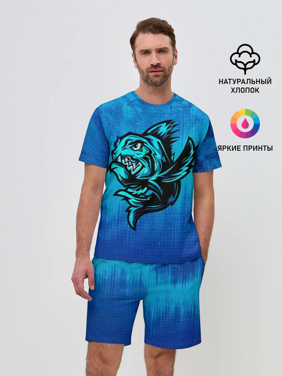 Мужской костюм с шортами / Пиранья