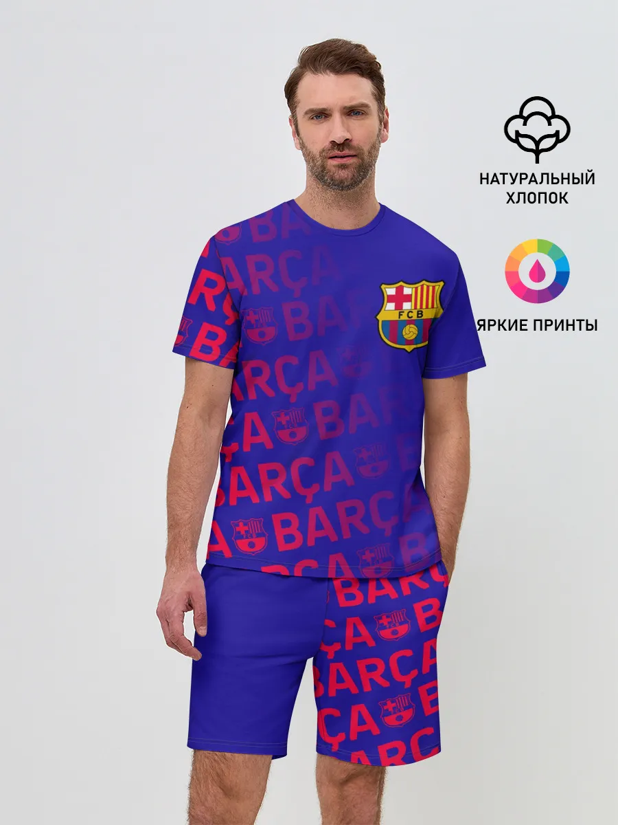 Мужской костюм с шортами / FC BARCELONA / ФК БАРСЕЛОНА