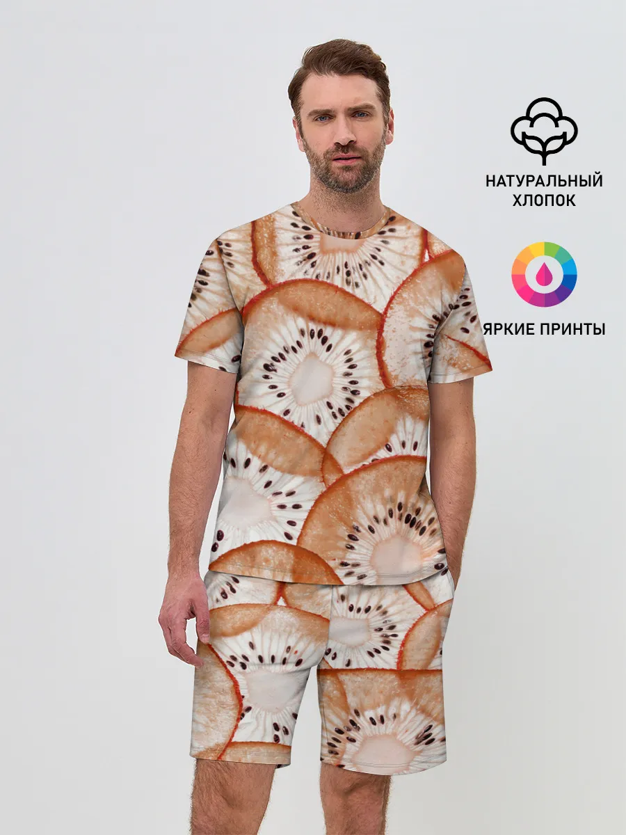 Мужской костюм с шортами / Красный Киви