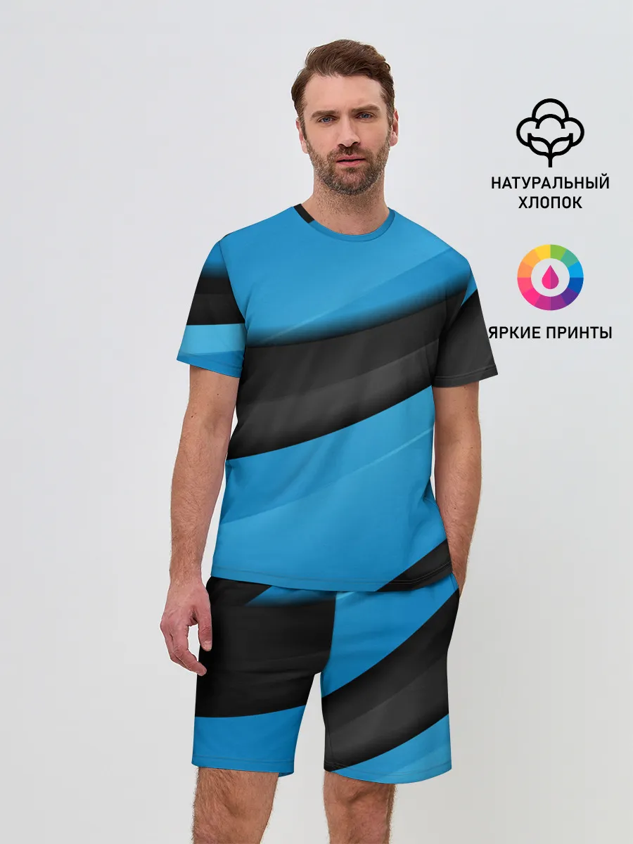 Мужской костюм с шортами / Blue Sport Style