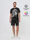 Мужской костюм с шортами / Череп Зверь и Брызги