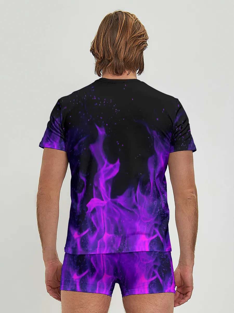Мужские трусы с футболкой / ФИОЛЕТОВЫЙ ОГОНЬ | PURPLE FIRE