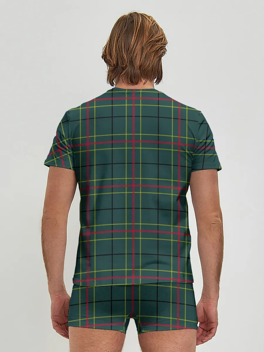 Мужские трусы с футболкой / Шотландка