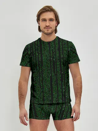 Мужские трусы с футболкой / Матрица