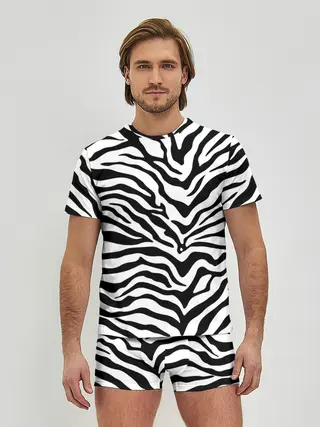 Мужские трусы с футболкой / Я зебра