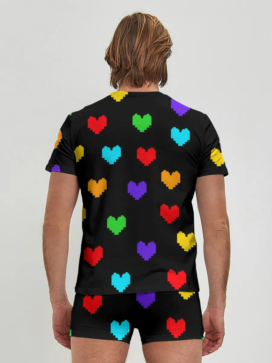 Мужские трусы с футболкой / UNDERTALE HEART