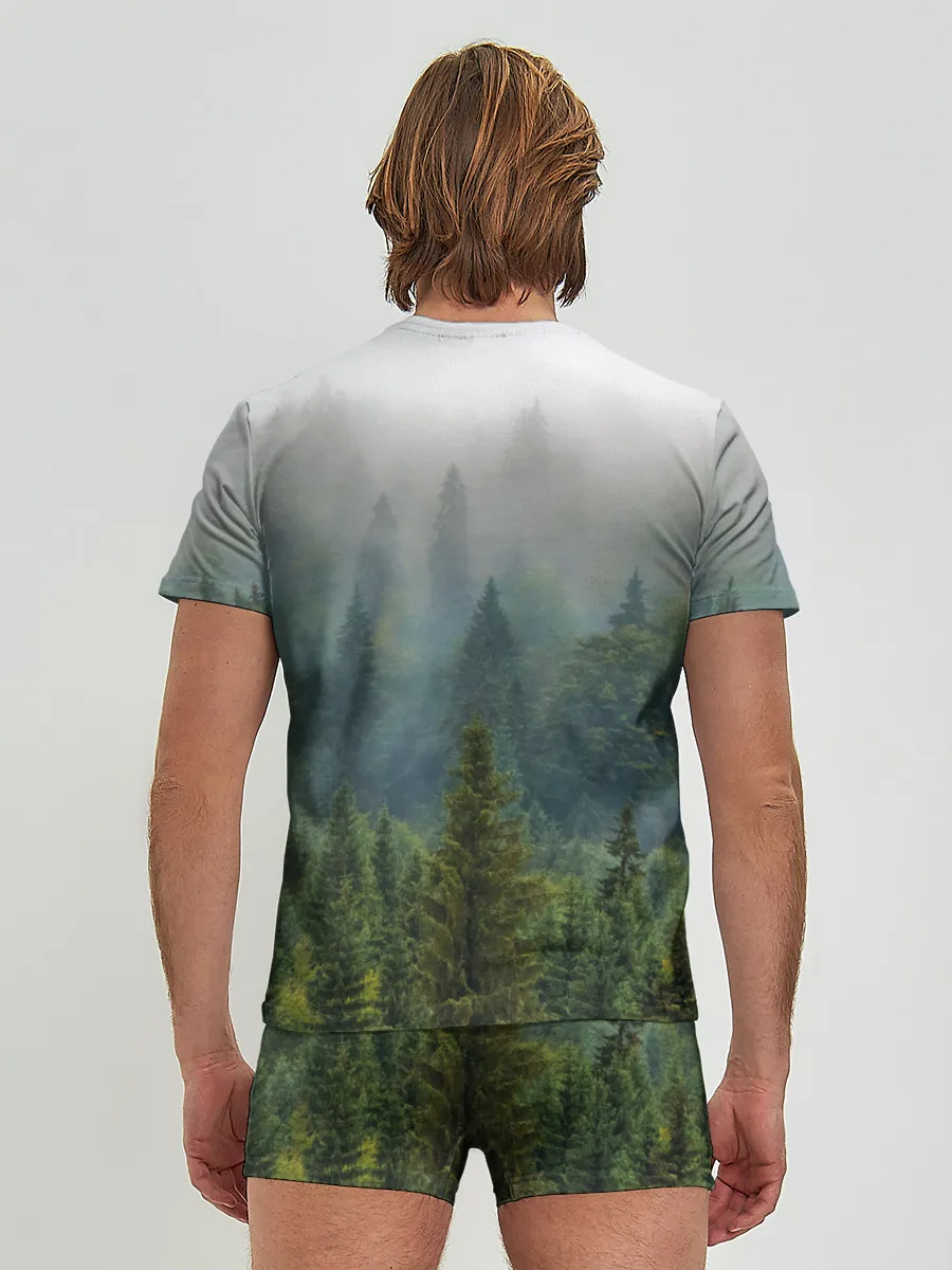 Мужские трусы с футболкой / Лес