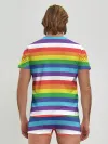 Мужские трусы с футболкой / Радужные полосы