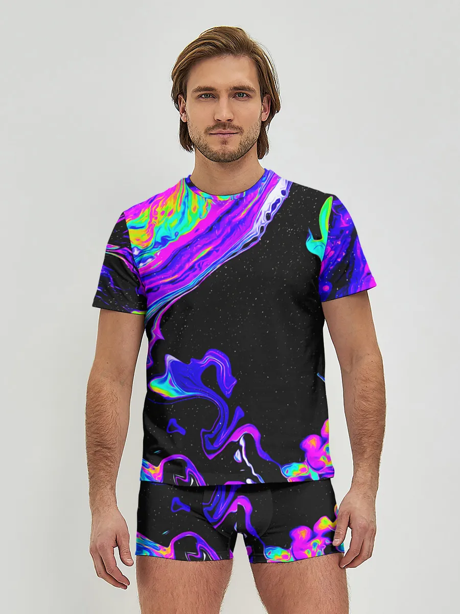 Мужские трусы с футболкой / DIGITAL ABSTRACT