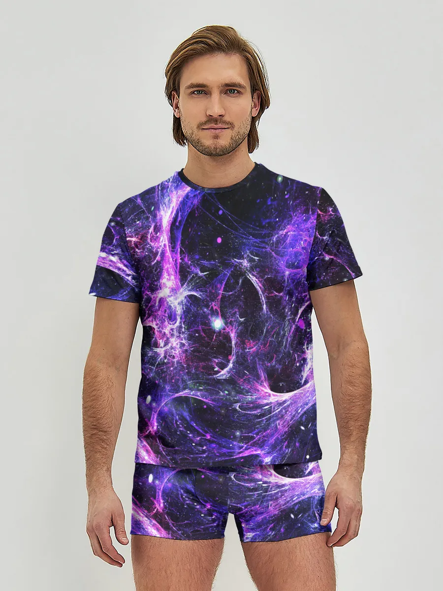 Мужские трусы с футболкой / SPACE STARS | КОСМОС ЗВЁЗДЫ