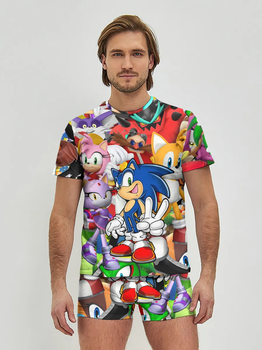 Мужские трусы с футболкой / Sonic ПЕРСОНАЖИ