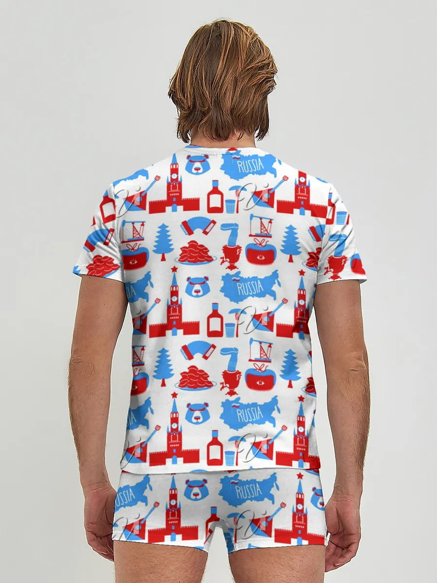 Мужские трусы с футболкой / РОССИЯ УЗОР
