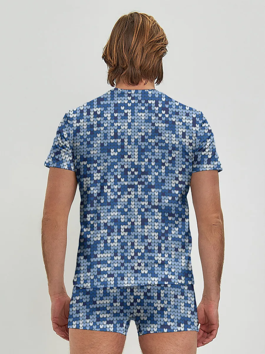 Мужские трусы с футболкой / ВЯЗАНЫЙ КАМУФЛЯЖ