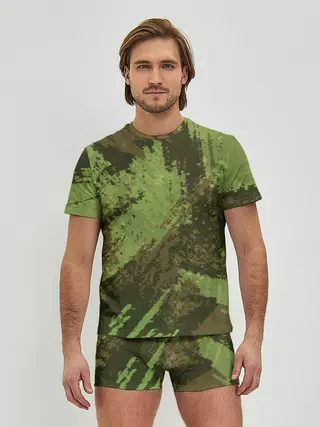 Мужские трусы с футболкой / КАМУФЛЯЖ BROWN