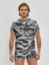Мужские трусы с футболкой / КАМУФЛЯЖ GRAY