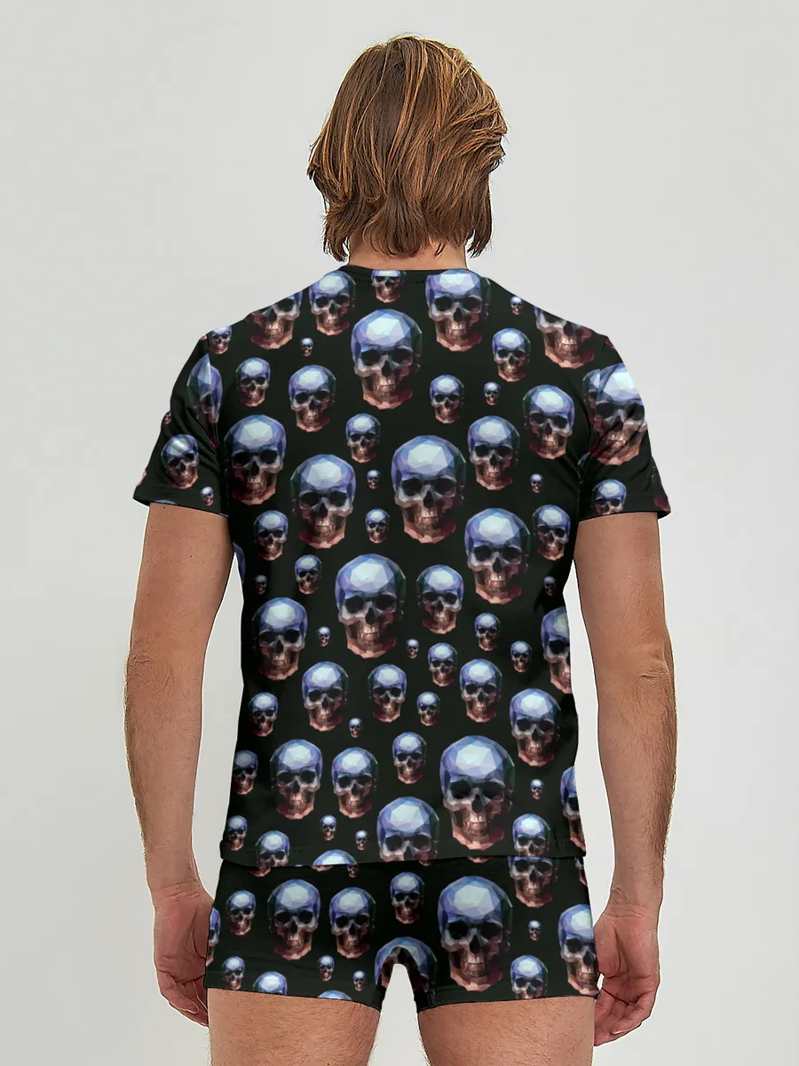 Мужские трусы с футболкой / Череп