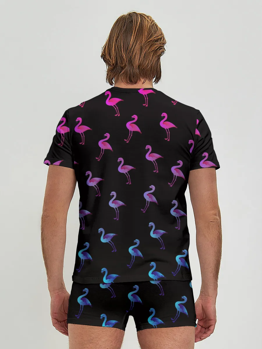 Мужские трусы с футболкой / Фламинго