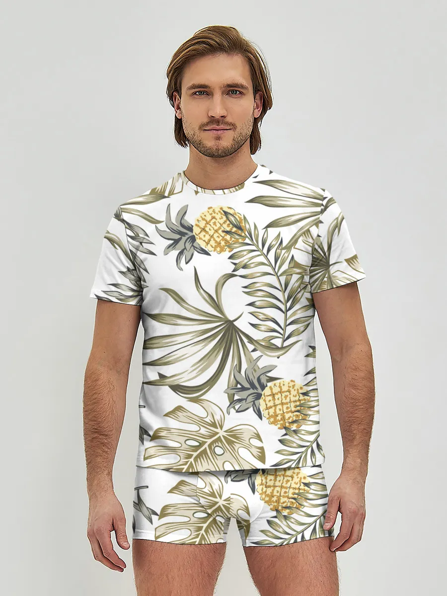 Мужские трусы с футболкой / Тропики хаки