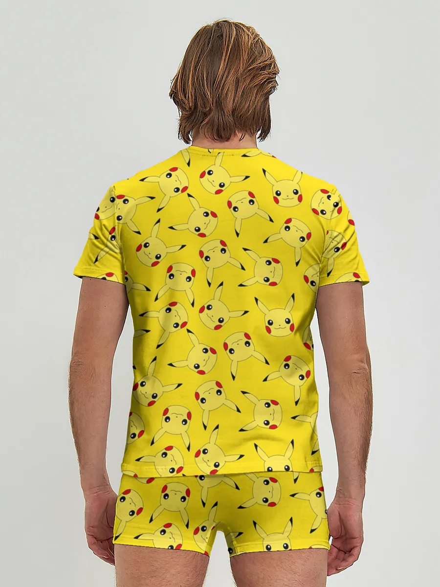 Мужские трусы с футболкой / Паттерн Пикачу