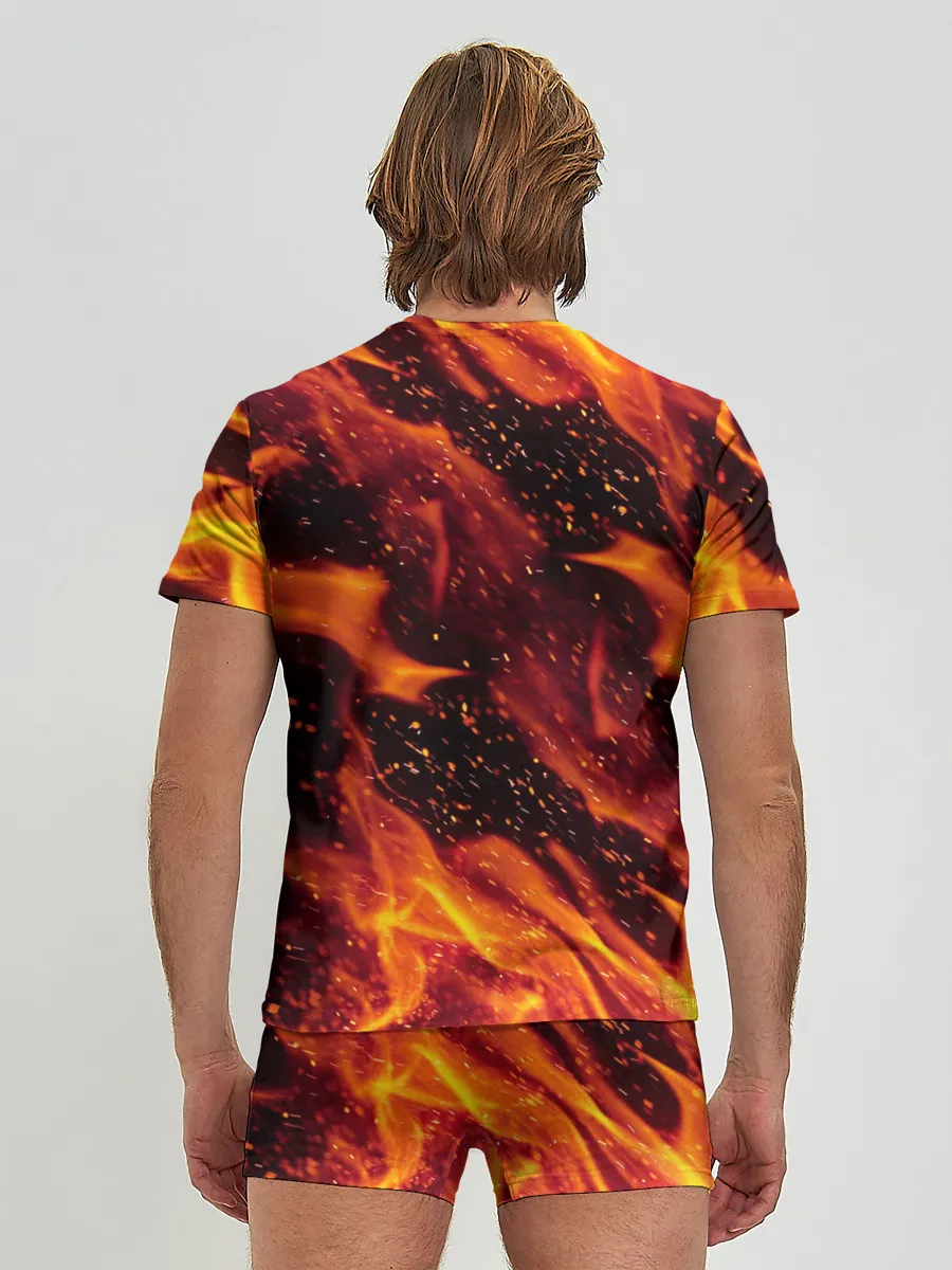 Мужские трусы с футболкой / ЯЗЫКИ ПЛАМЕНИ