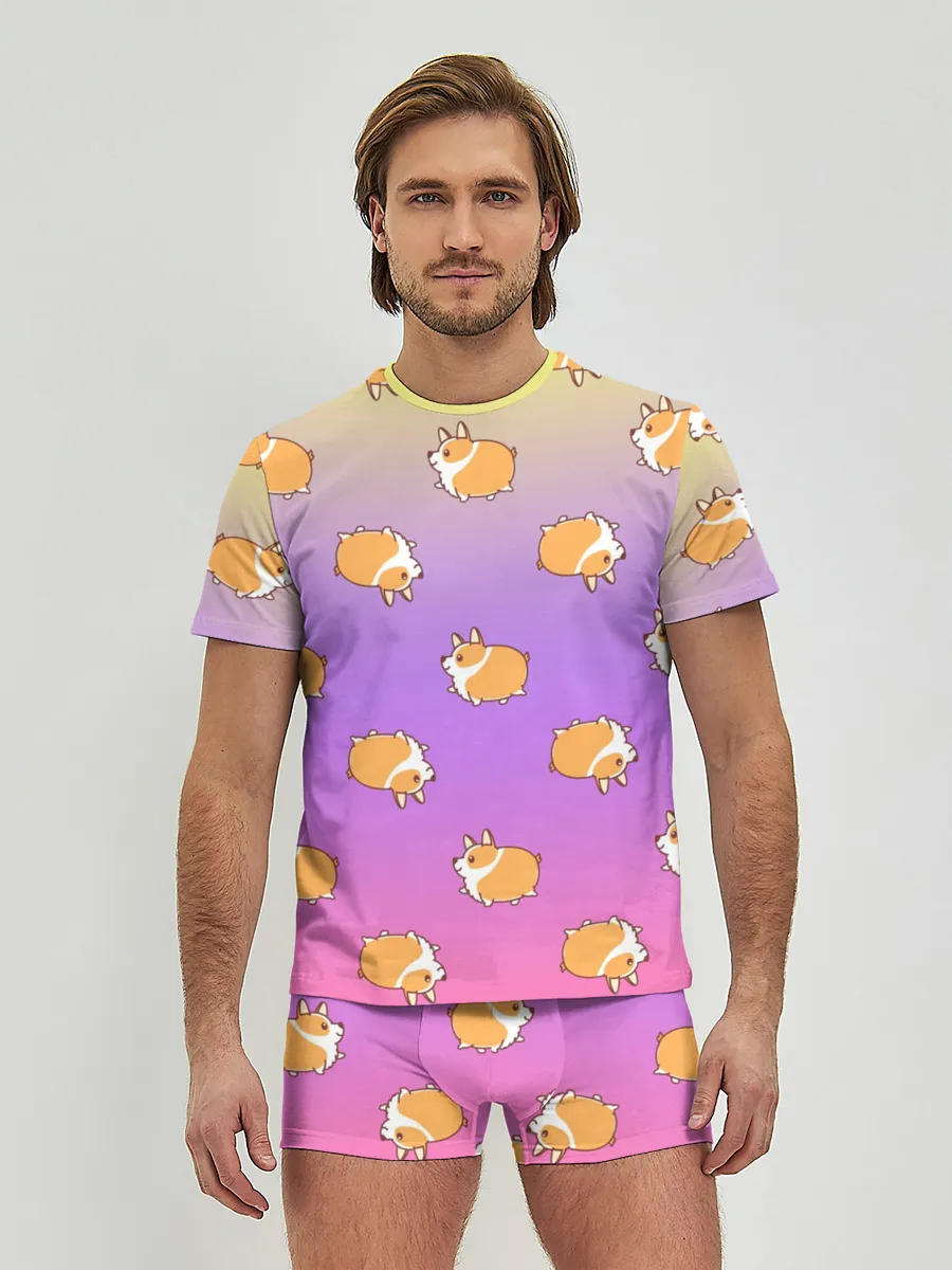 Мужские трусы с футболкой / Корги