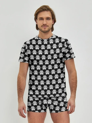 Мужские трусы с футболкой / Узор 2020