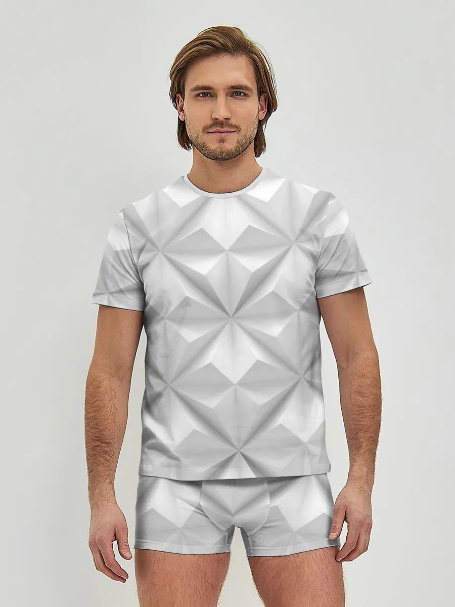 Мужские трусы с футболкой / Ромбы