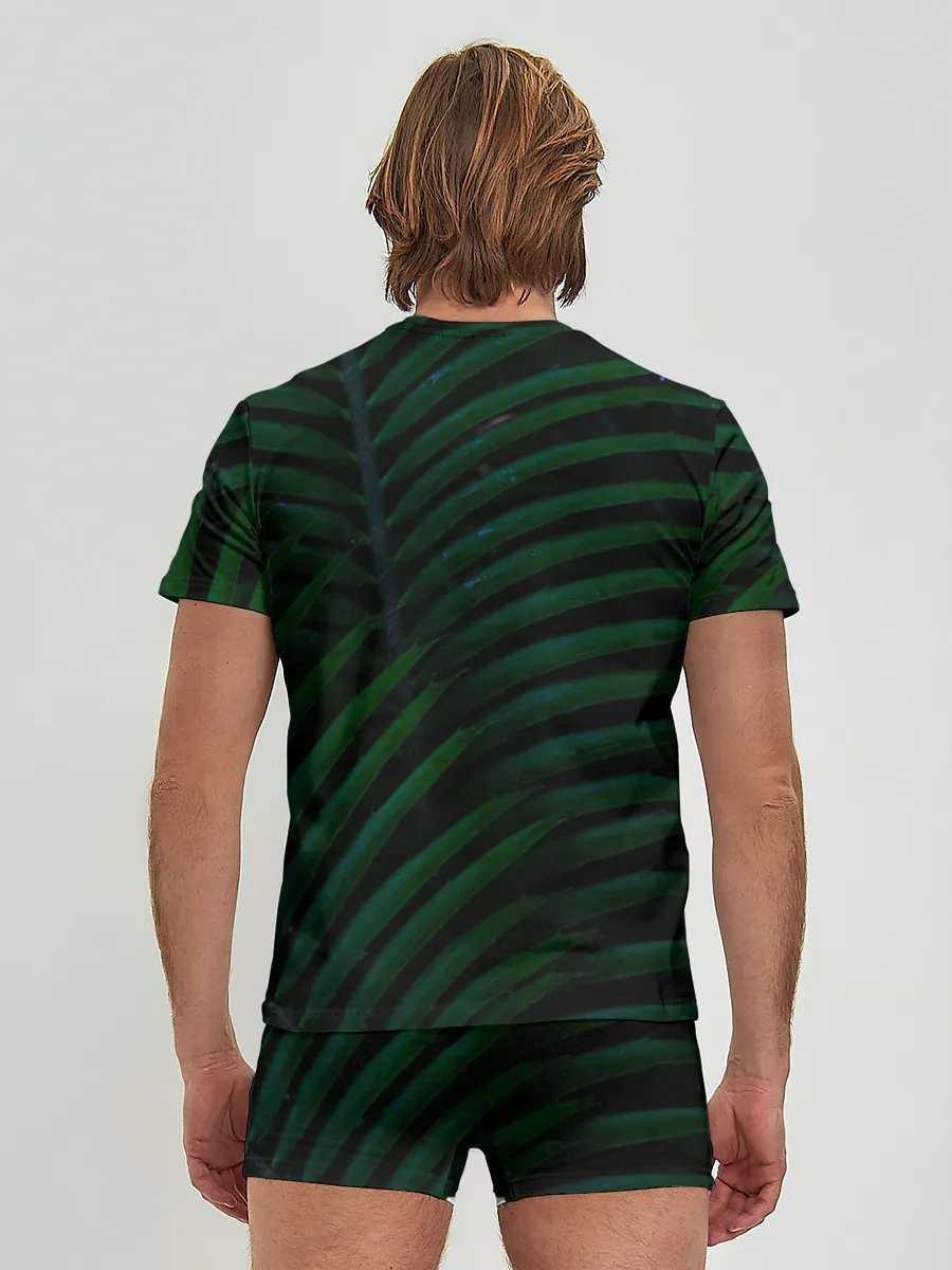 Мужские трусы с футболкой / Пальмовые листья
