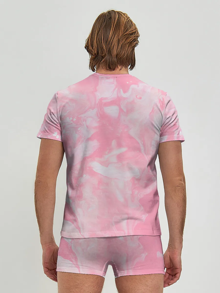 Мужские трусы с футболкой / Розовая Богемия