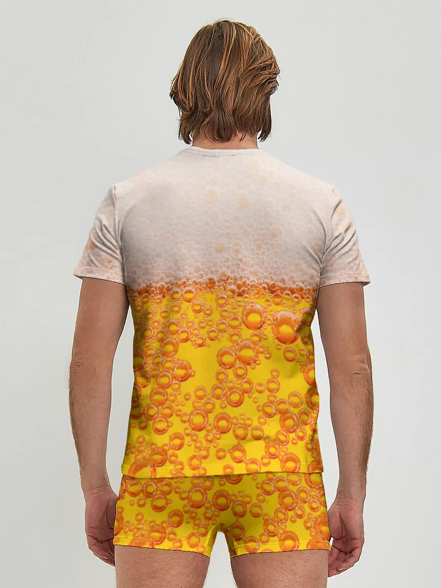 Мужские трусы с футболкой / ПИВО с пеной