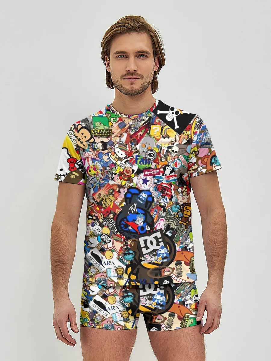 Мужские трусы с футболкой / Стикеры