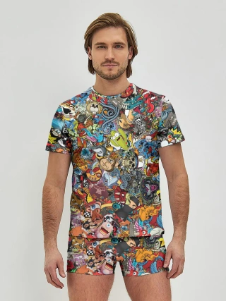 Мужские трусы с футболкой / Стикеры