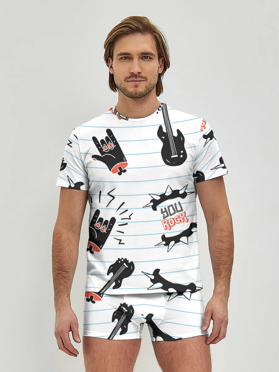 Мужские трусы с футболкой / Ты рокер