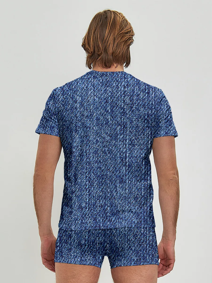 Мужские трусы с футболкой / Джинсовка | Текстура