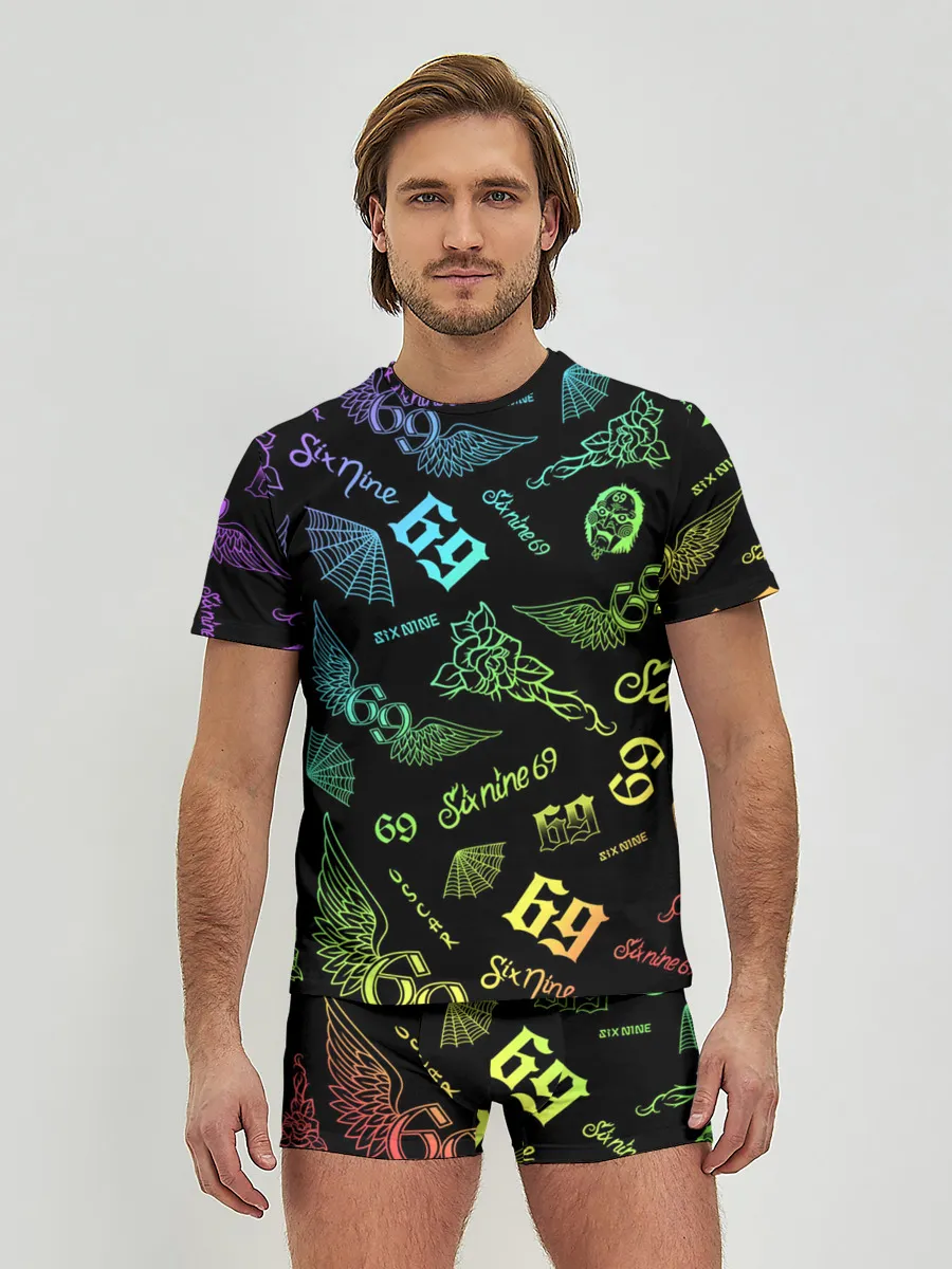 Мужские трусы с футболкой / 6IX9INE