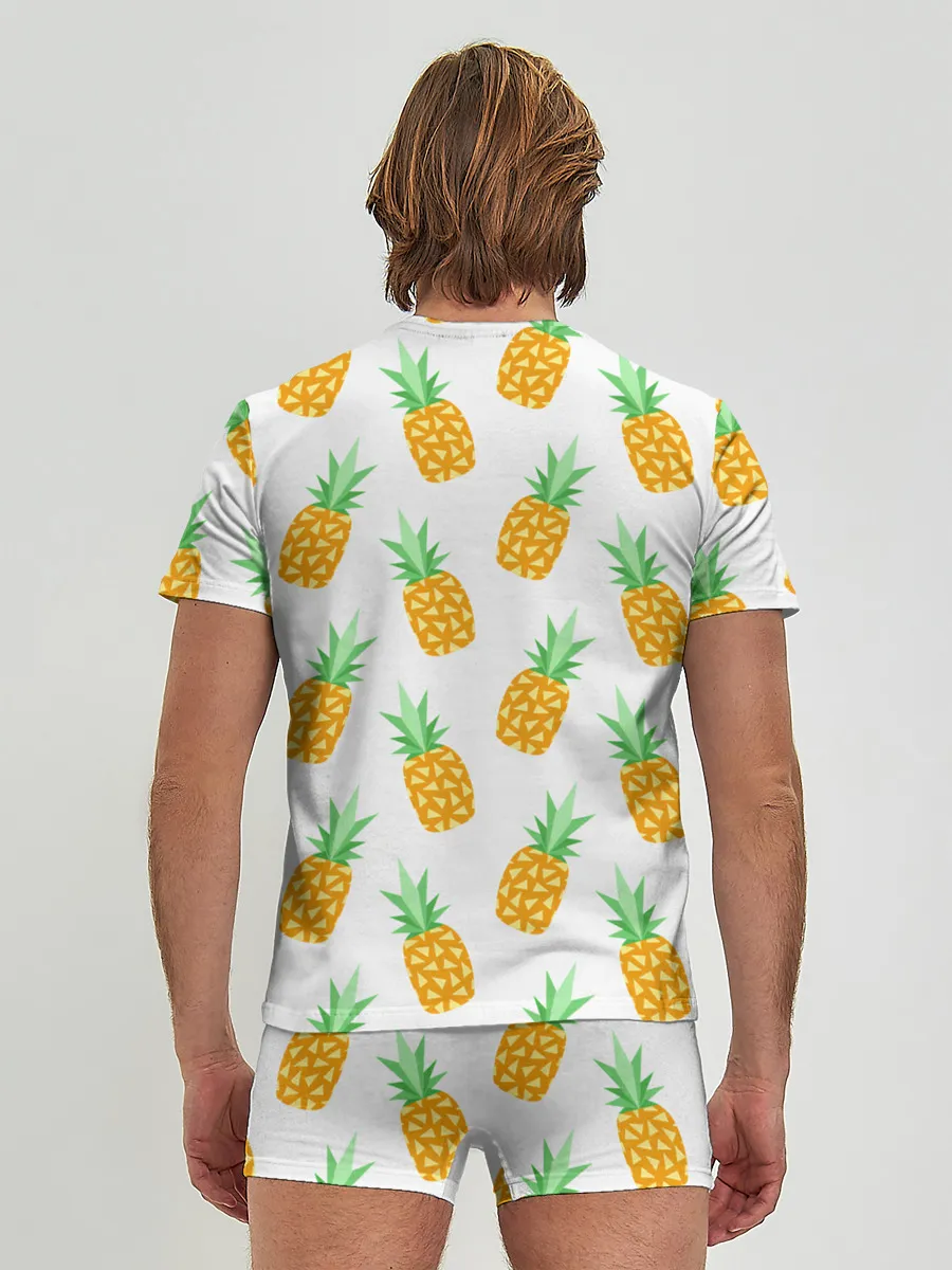 Мужские трусы с футболкой / Ананасы.