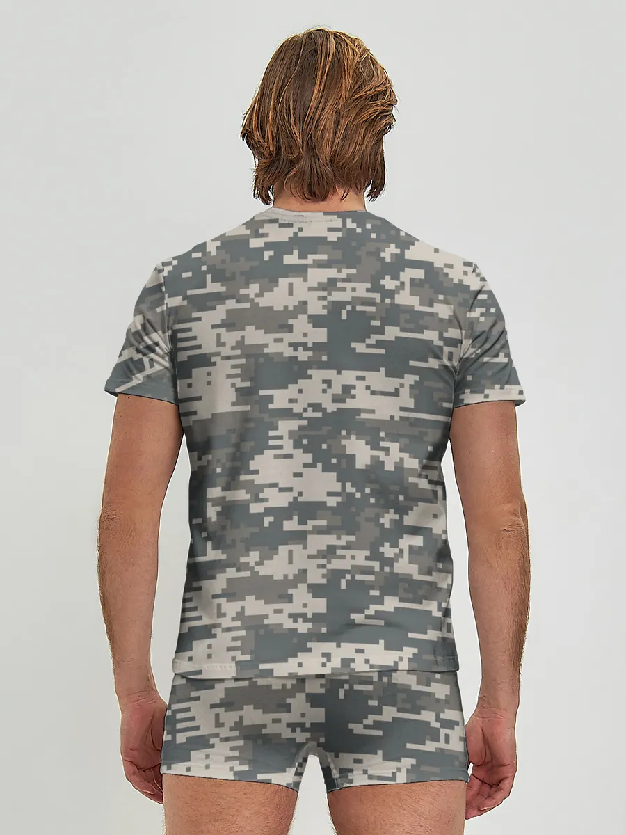 Мужские трусы с футболкой / Цифровой камуфляж