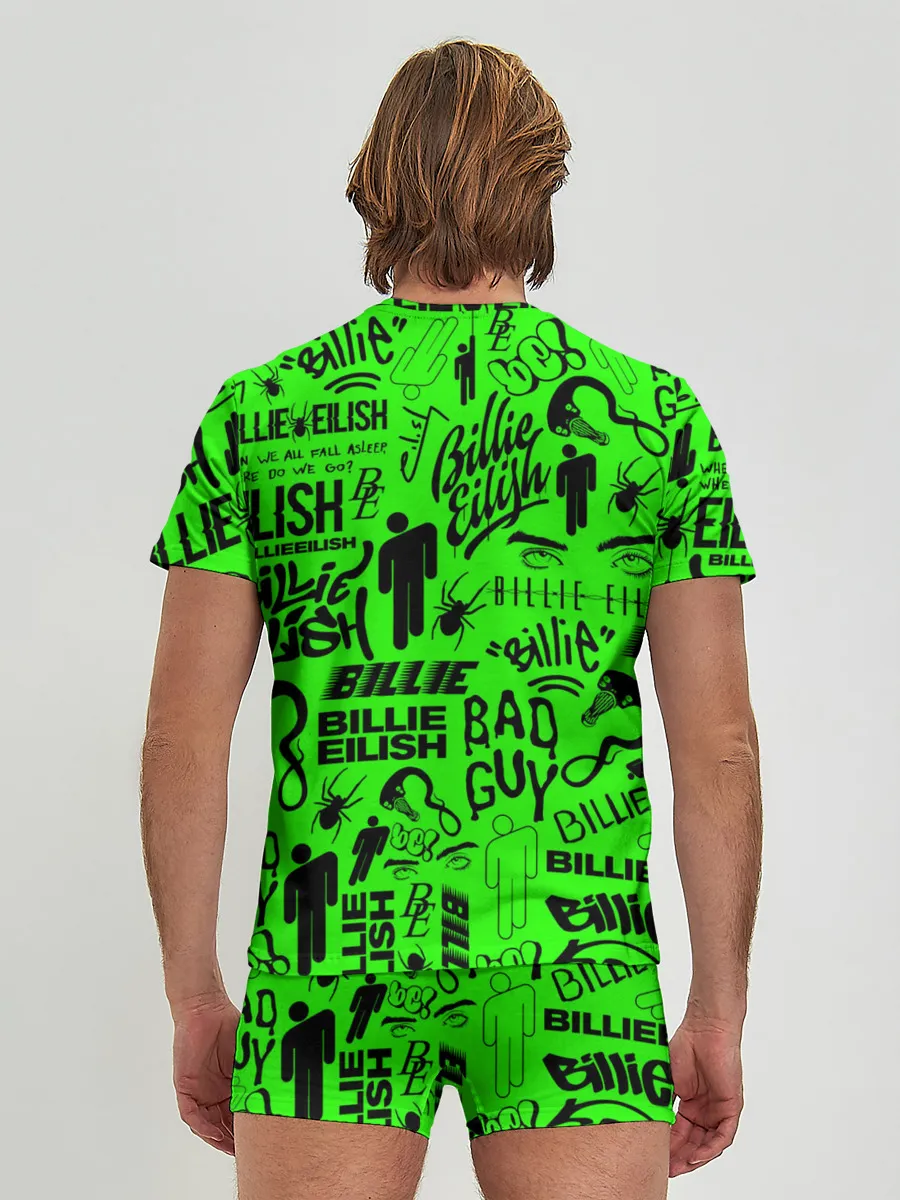 Мужские трусы с футболкой / BILLIE EILISH | БИЛЛИ АЙЛИШ LOGOBOMBING