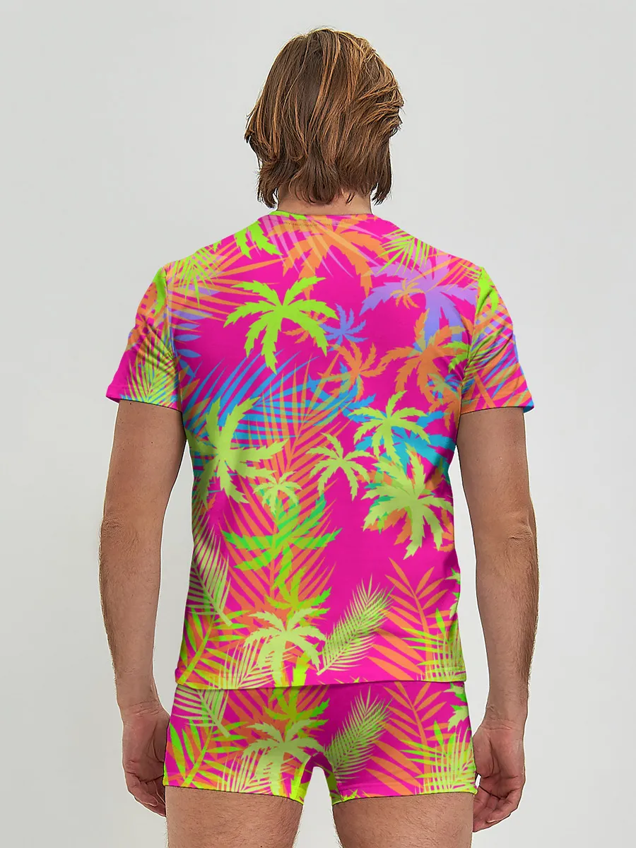 Мужские трусы с футболкой / ПАЛЬМЫ / ТРОПИКИ