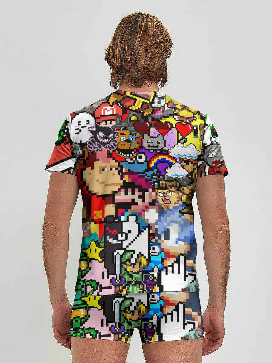 Мужские трусы с футболкой / Pixel