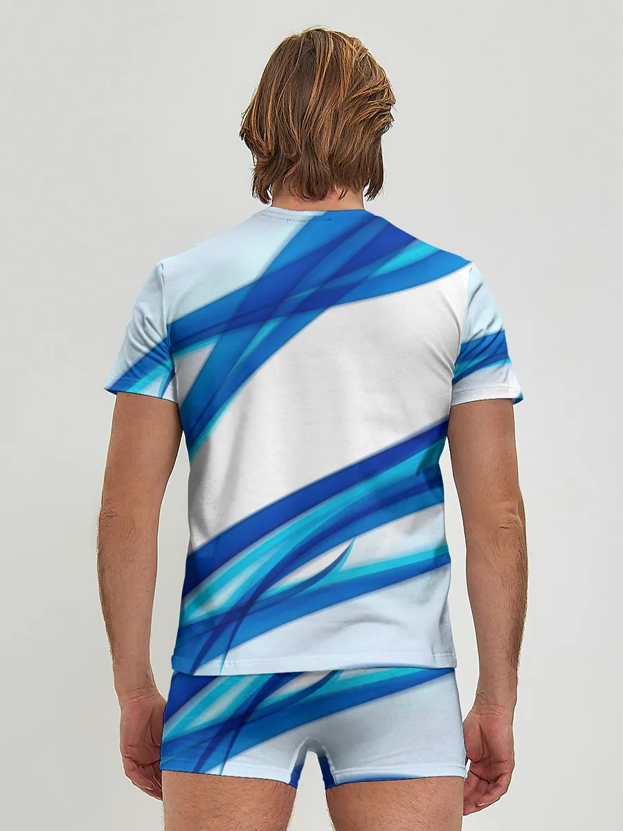 Мужские трусы с футболкой / STRIPES BLUE