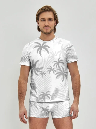 Мужские трусы с футболкой / ПАЛЬМЫ | ЛЕТО | TROPICAL