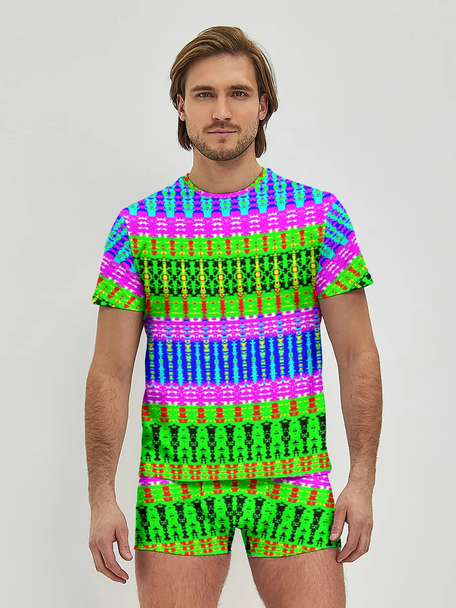 Мужские трусы с футболкой / ornament indian