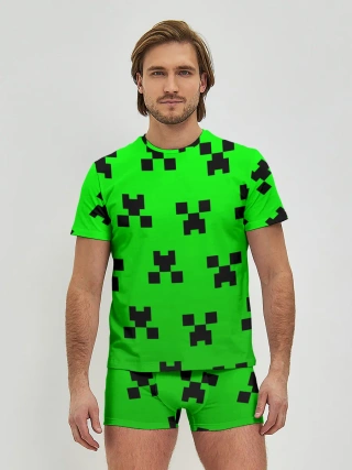 Мужские трусы с футболкой / MINECRAFT