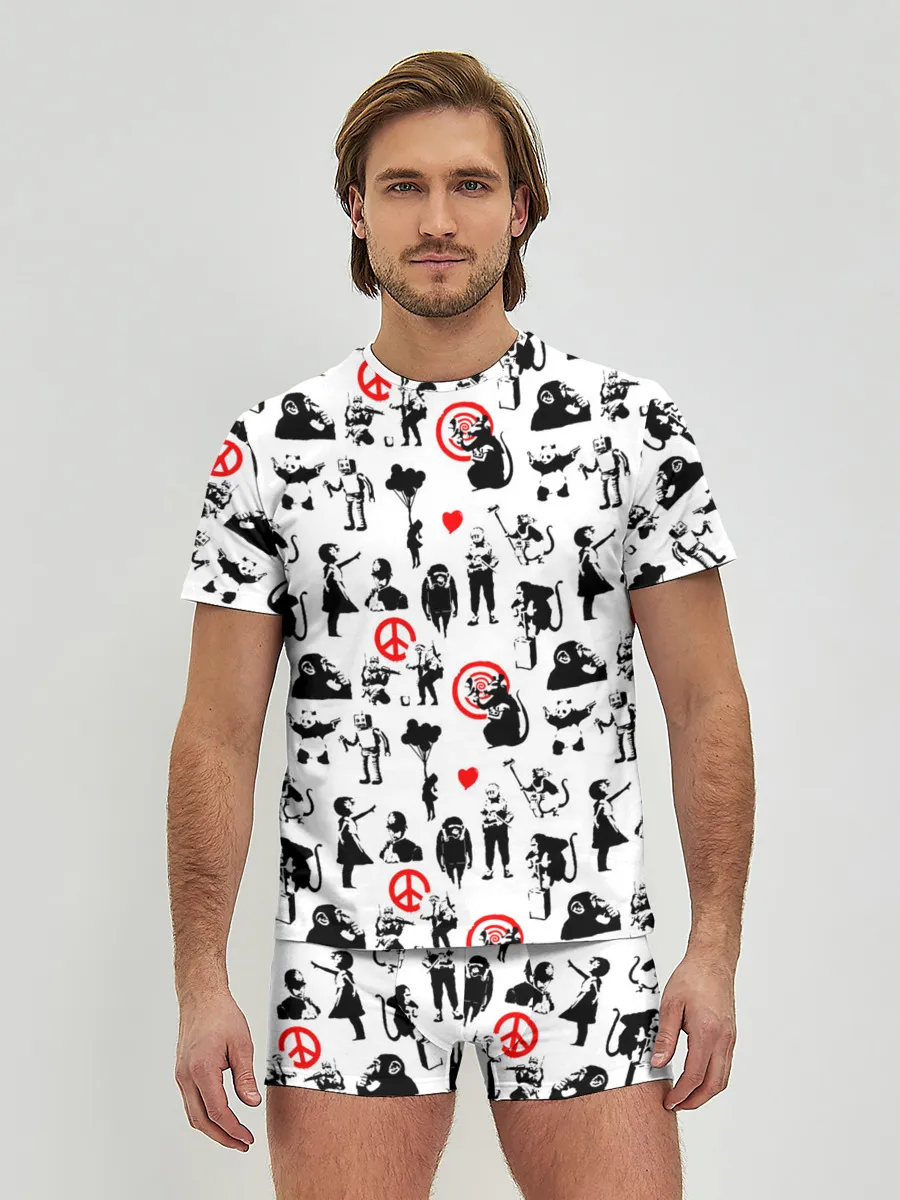 Мужские трусы с футболкой / Banksy