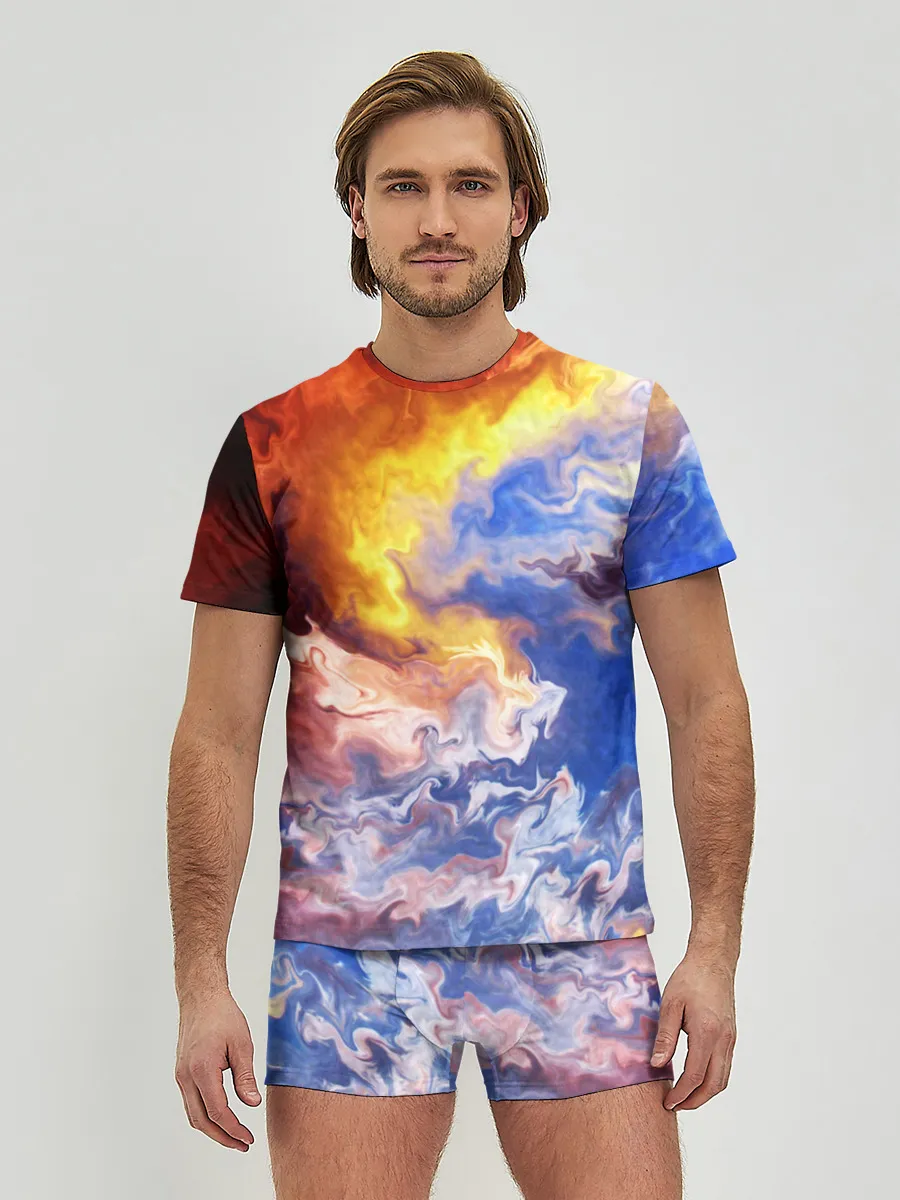 Мужские трусы с футболкой / Краски