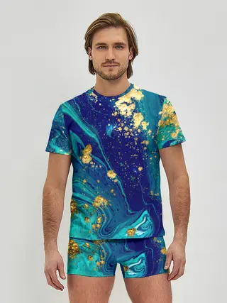 Мужские трусы с футболкой / Краски