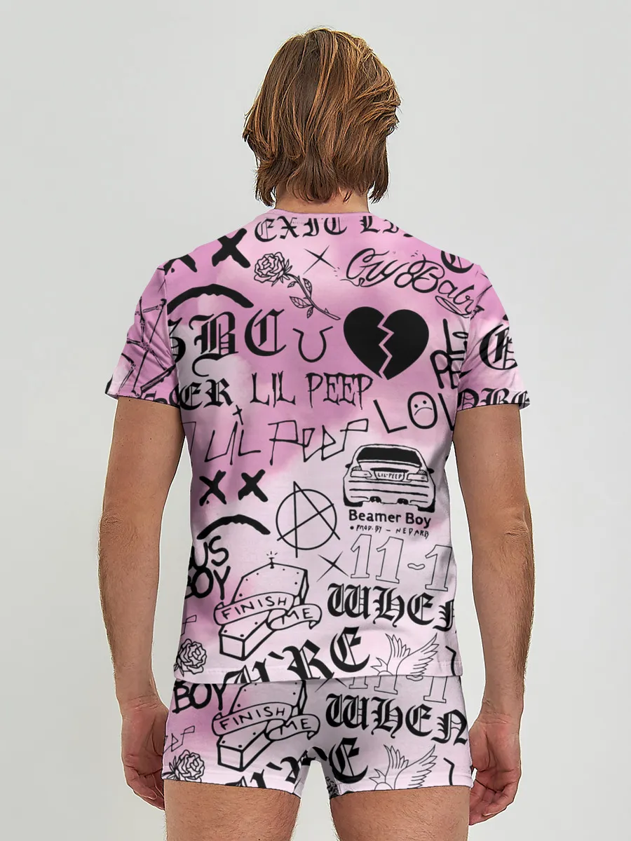 Мужские трусы с футболкой / LIL PEEP.